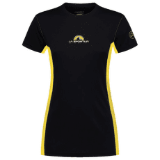 Koszulka z krótkim rękawem La Sportiva PROMO TEE Women Black/Yellow