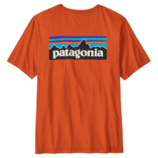 Koszulka z krótkim rękawem Patagonia P-6 Logo T-Shirt Men Coal Orange