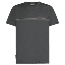 Koszulka z krótkim rękawem Icebreaker Merino 150 Tech Lite SS Tee Range Stripes Men OBSIDIAN