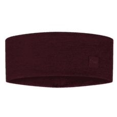 Opaska na głowę Buff MERINO WIDE HEADBAND SOLID SOLID GARNET