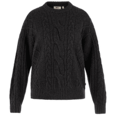 Sweter Fjällräven Övik Cable Knit Women Black