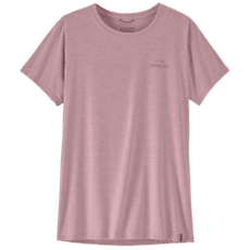 Koszulka z krótkim rękawem Patagonia CAP COOL DAILY SHIRT - P-6 COSMOS Women Fuzzy Mauve - Light Fuzzy Mauve X-Dye