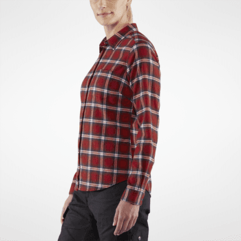 Koszula z długim rękawem Fjällräven Övik Flannel Shirt Women Chalk White-Dune Beige