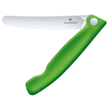 Nóż Victorinox Swiss Classic Foldable Paring knife, wavy Green
