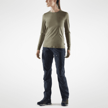 Koszulka z długim rękawem Fjällräven Abisko Wool LS Women Dark Navy
