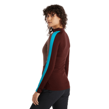 Koszulka z długim rękawem Icebreaker Sonebula LS High Neck 200 Women MID NVY/ROYAL NVY/SNOW/CB