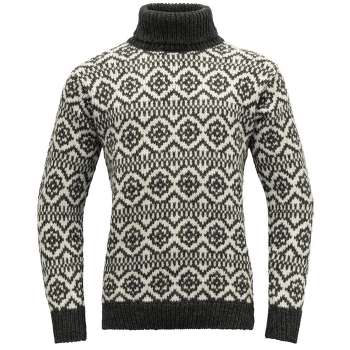 Sweter Devold Hoddevik Wool High Neck Men 940B ANTHRACITE/FALCON