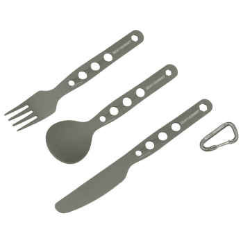 Sztućce Sea to Summit Alpha set (Knife, Fork, Spoon) Grey Anodised