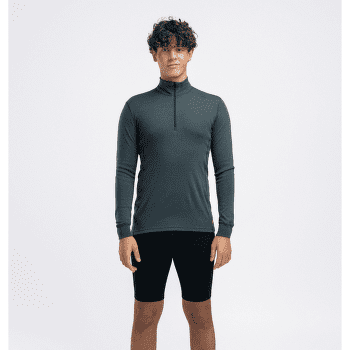 Koszulka z długim rękawem Aclima WarmWool Mock Neck Shirt Men Green Gables