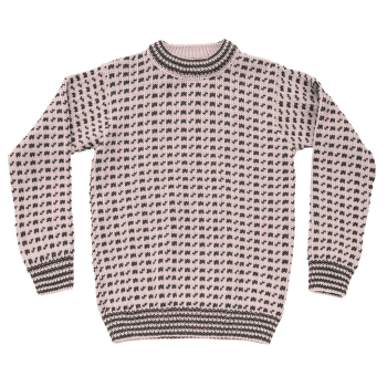Sweter Devold Original Islender Crew Neck 150B  CHALK PINK/ANTHRACITE