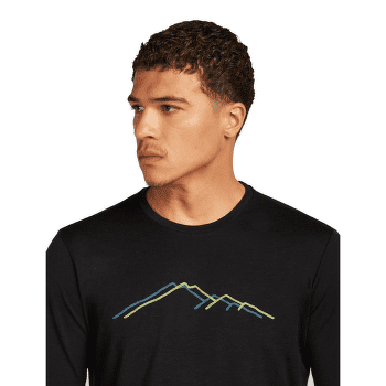 Koszulka z długim rękawem Icebreaker Merino 150 Tech Lite LS Tee Rainer Ridge Men BLACK