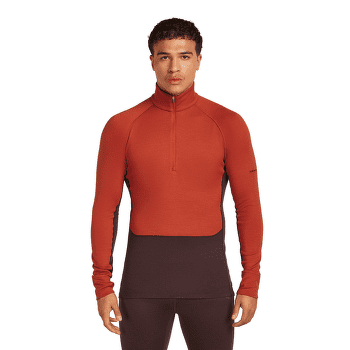 Koszulka z długim rękawem Icebreaker Merino 260 ZoneKnit™ LS Half Zip Men JET HTHR-011