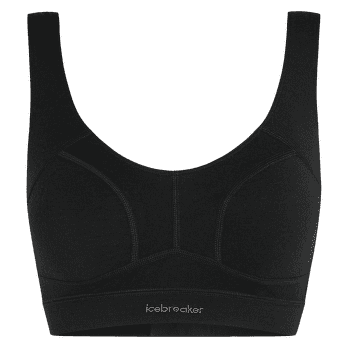 Biustonosz Icebreaker Merino Queens Clasp Bra Women BLACK