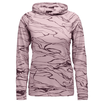 Bluza Black Diamond LS Alpenglow Hoody Women Relief-Meadow Rose-Fig
