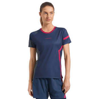Koszulka z krótkim rękawem La Sportiva FLOW T-SHIRT Women Malibu Blue/Hibiscus