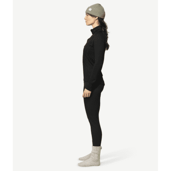 Koszulka z długim rękawem Devold Duo Active Zip Neck Women 951 BLACK