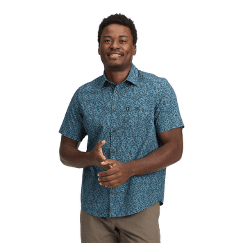 Koszulka z krótkim rękawem Black Diamond Wingate SS Shirt Men Charcoal BD Glyphs