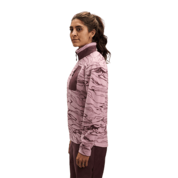 Pulower Black Diamond Rift HZ Fleece Jacket Women Relief-Meadow Rose-Fig