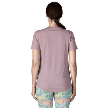 Koszulka z krótkim rękawem Patagonia Cap Cool Merino Graphic Shirt Women Strata Stripe: Shore Blue