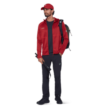 Bluza Mammut CRAG ML HOODED JACKET MEN 3818 dark mammut red