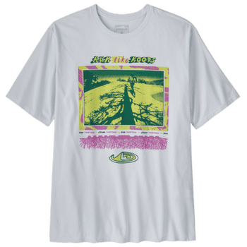 Koszulka z krótkim rękawem Patagonia Run Like Roots Responsibili-Tee Men White
