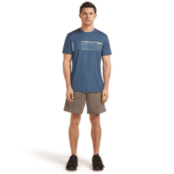 Koszulka z krótkim rękawem Icebreaker Merino 150 Tech Lite SS Tee Elevation Line Men PORCINI