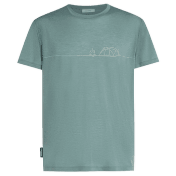 Koszulka z krótkim rękawem Icebreaker Merino Blend Core SS Tee Single Line Camp Men BLUE ASH