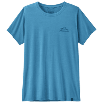 Koszulka z krótkim rękawem Patagonia Cap Cool Daily Shirt - Cloud Crag Women Shore Blue - Light Shore Blue X-Dye