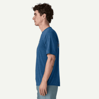 Koszulka z krótkim rękawem Patagonia Cap Cool Daily Shirt - Great Waves Men Dyno White