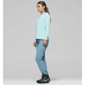 Koszulka z długim rękawem Norrona femund tech Hood Women Aqua Haze