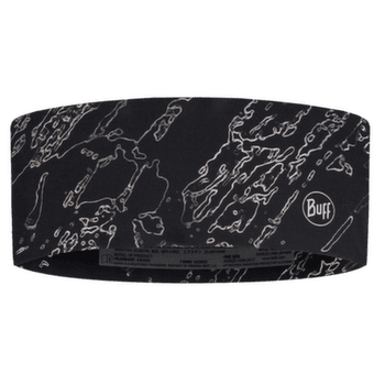 Opaska na głowę Buff Coolnet UV Wide Headband ANTER BLACK
