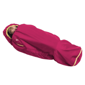 Śpiwór Grüezi bag Kids Grow Colorful Raspberry Red Raspberry Red