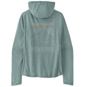 Koszulka z długim rękawem Patagonia Cap Cool Sun Hoody Peak Visions Women Nouveau Green - Blue Sage X-Dye