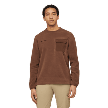 Bluza Mammut Moonstone Light ML Hybrid Crew Neck oatmeal-soil