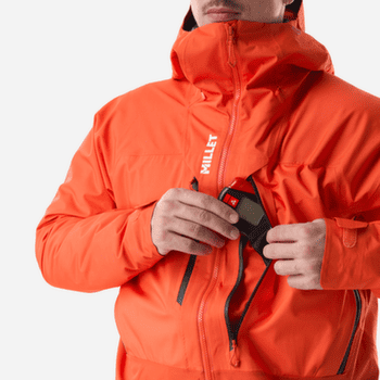Kurtka Millet M WHITE 3L JACKET MEN FLAME/PAPRIKA