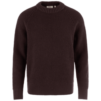Sweter Fjällräven Övik Waffle Knit Men Black Oak