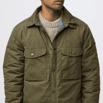Kurtka Fjällräven Övik Down Shirt Jacket Men Wood Brown