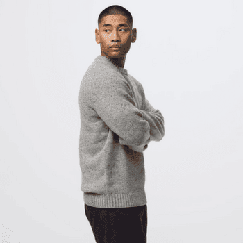 Sweter Fjällräven Övik Neps Knit Sweater Men Grey 020