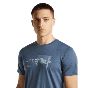 Koszulka z krótkim rękawem Icebreaker Merino 150 Tech Lite SS Tee Pure Altitude Men BLACK