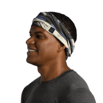 Chusta Buff MERINO LIGHTWEIGHT DIGITAL PRINTS ESYR BLUE