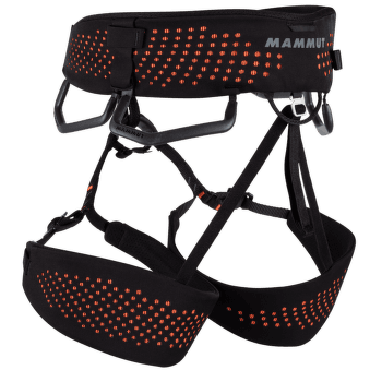 Siodło Mammut Comfort Fast Adjust Harness Men black-safety orange 00430