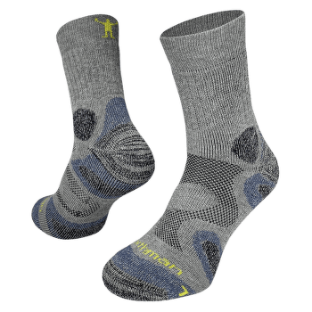Skarpety Northman Trekking Mid Merino Kid Šedá/Modrá