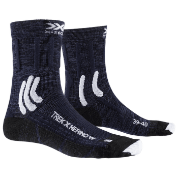 Skarpety X-Bionic X-SOCKS® TREK X APANI® Merino WOMEN Midnight Blue/Arctic White