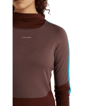 Koszulka z długim rękawem Icebreaker Sonebula LS High Neck 200 Women MID NVY/ROYAL NVY/SNOW/CB