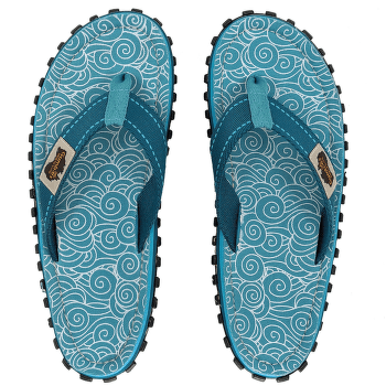 Klapki Gumbies Gumbies Islander Turquoise Swirls Turquoise Swirls