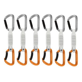 Expresy kompletne Mammut Sender Keylock 12 cm 6-Pack Quickdraws Light Grey-Gold 33272