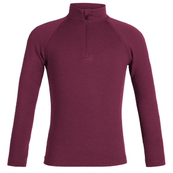 Koszulka z długim rękawem Icebreaker Tech LS Half Zip Kids CHERRY