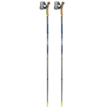 Hole Leki Traveller FX.One Carbon silvergray-midnightblue dark metallic-neonyellow