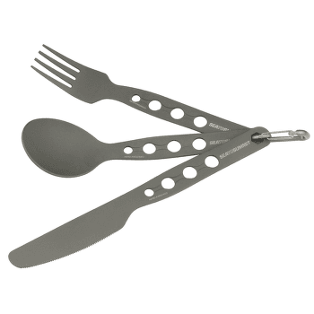 Sztućce Sea to Summit Alpha set (Knife, Fork, Spoon) Grey Anodised