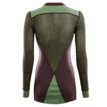 Koszulka z długim rękawem Aclima WoolNet Hiking Crew Neck Women Fudge / Dill / Olive Night
